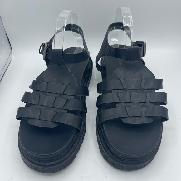 Lane Bryant Dream Cloud Gladiator Sandals Size 11.5 Wide black 90’s Chunky Y2K - Picture 6 of 6